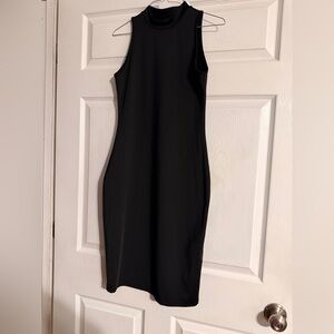 SHEIN Black Backless Sleeveless Dress